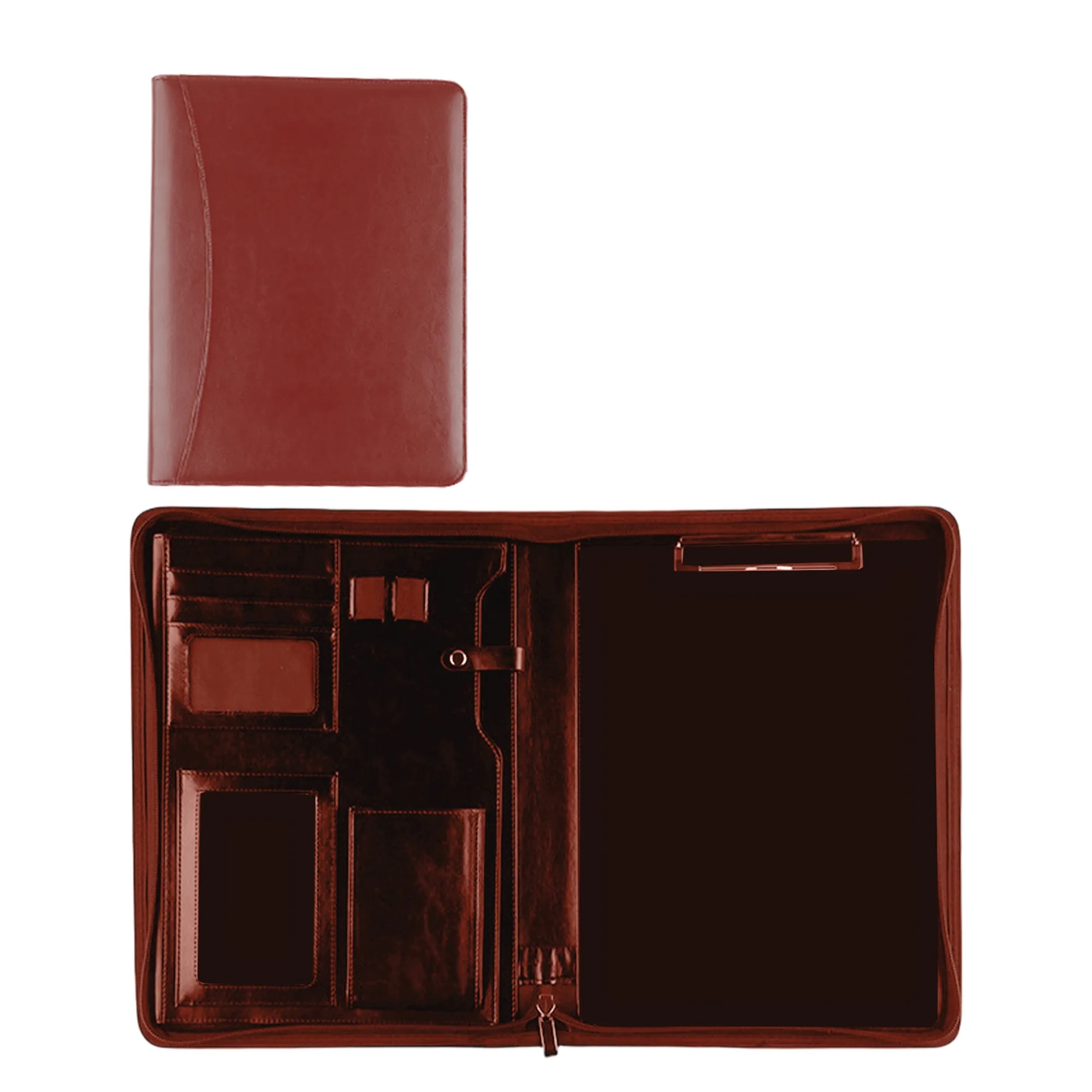 A4 Leather Manager Folder with Multi Compartments 3