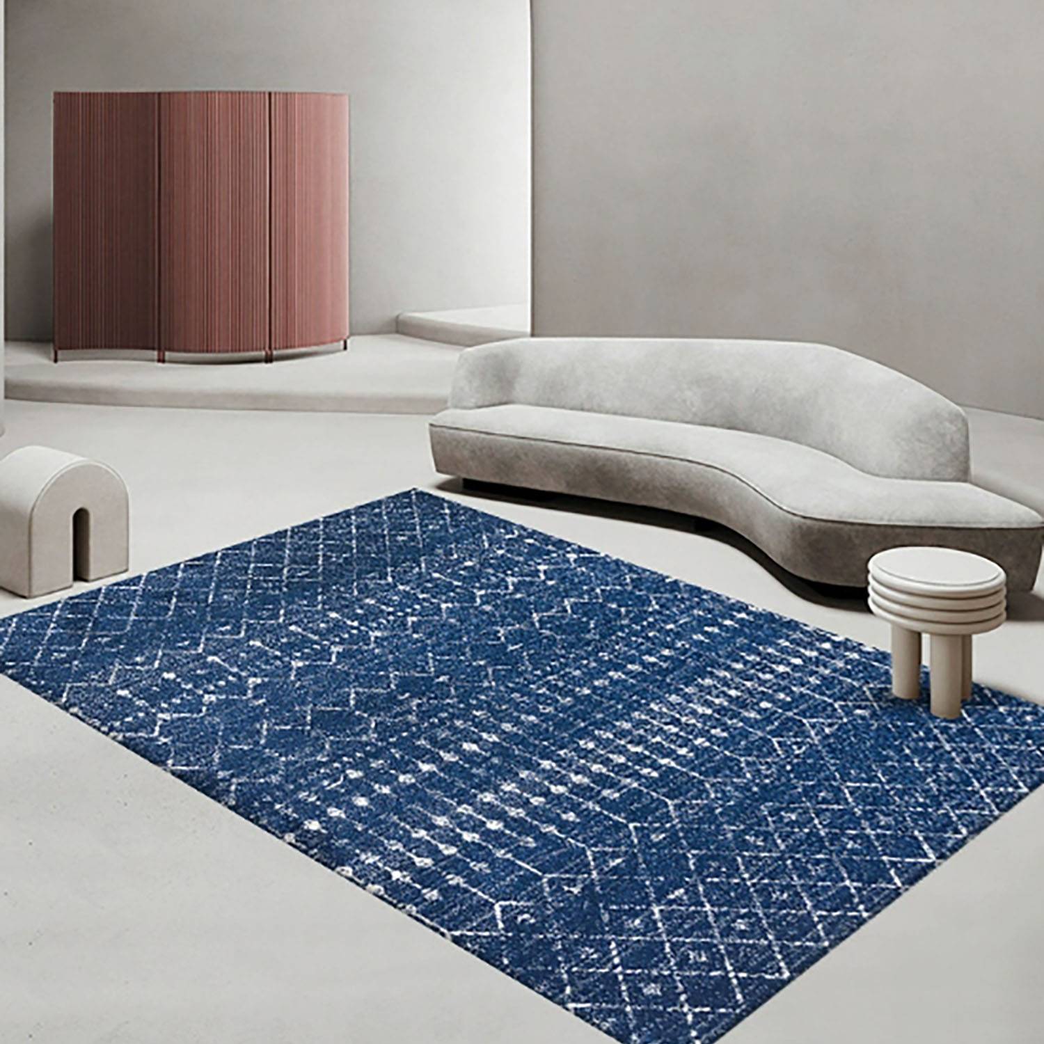 Machine Washable Non Slip Polyester Area Rug 6