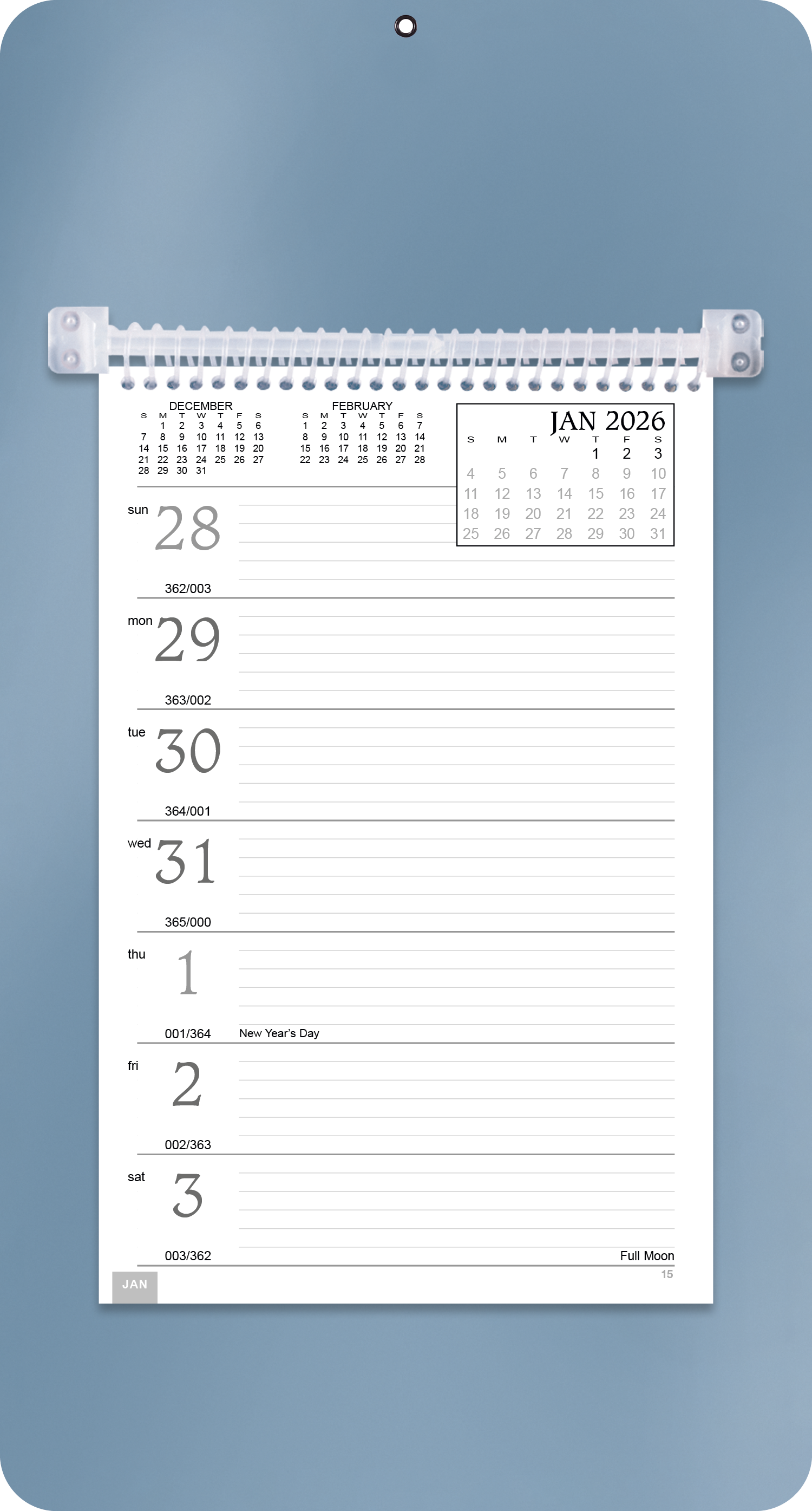 Triumph® Calendars Weekly Memo Calendar 15
