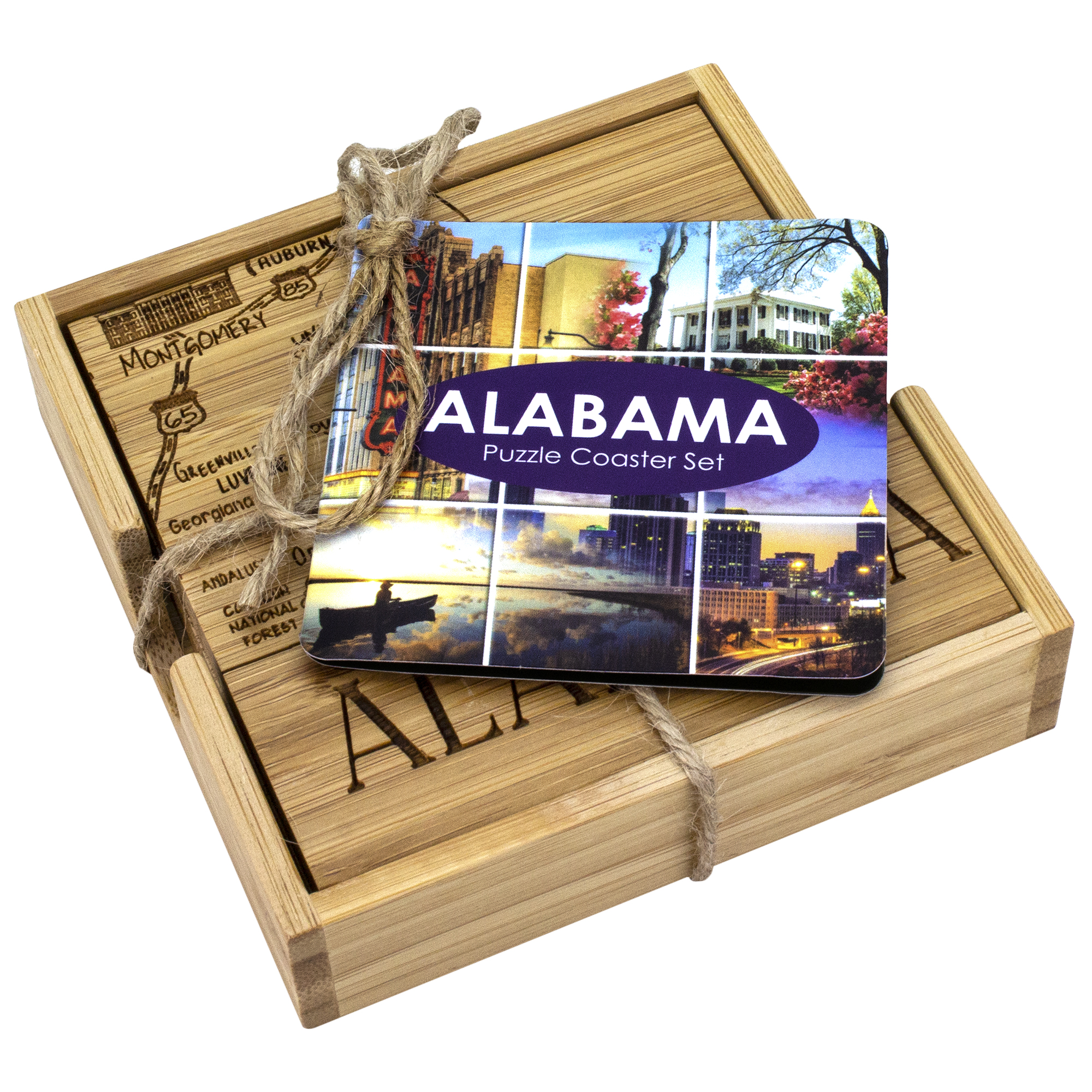 Alabama Puzzle Coaster Set 2