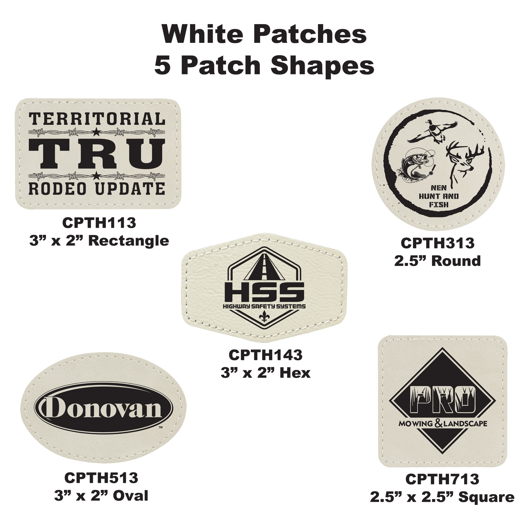 Richardson 112P Printed 6-Panel Snapback Trucker Hat w/Leatherette Adhesive Patches 18