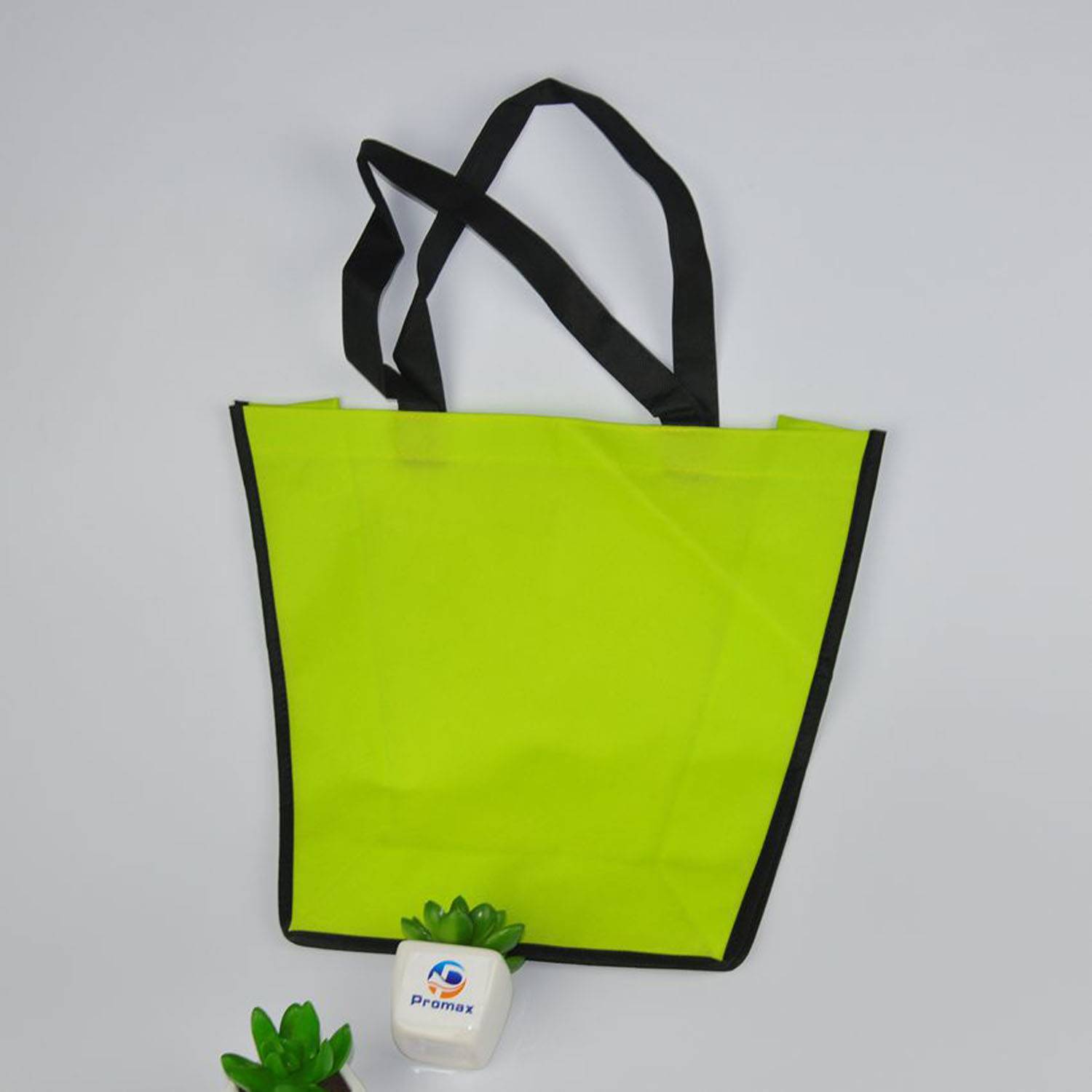 Custom Trapezoid Reusable Non-Woven Tote Bag w/ Handle 5