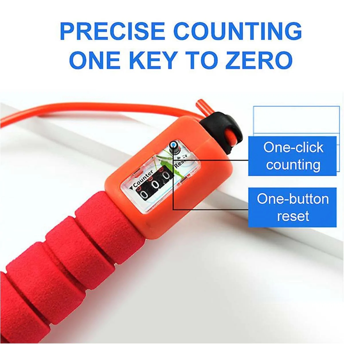 Custom Muticolor Adjustable Electronic Counter Jump Rope 5