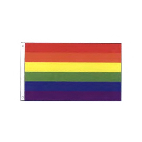 Rainbow Motorcycle Flag 1