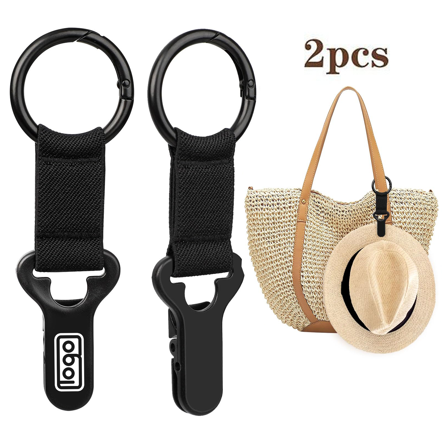 2PCS Portable Metal Hat Clips 3