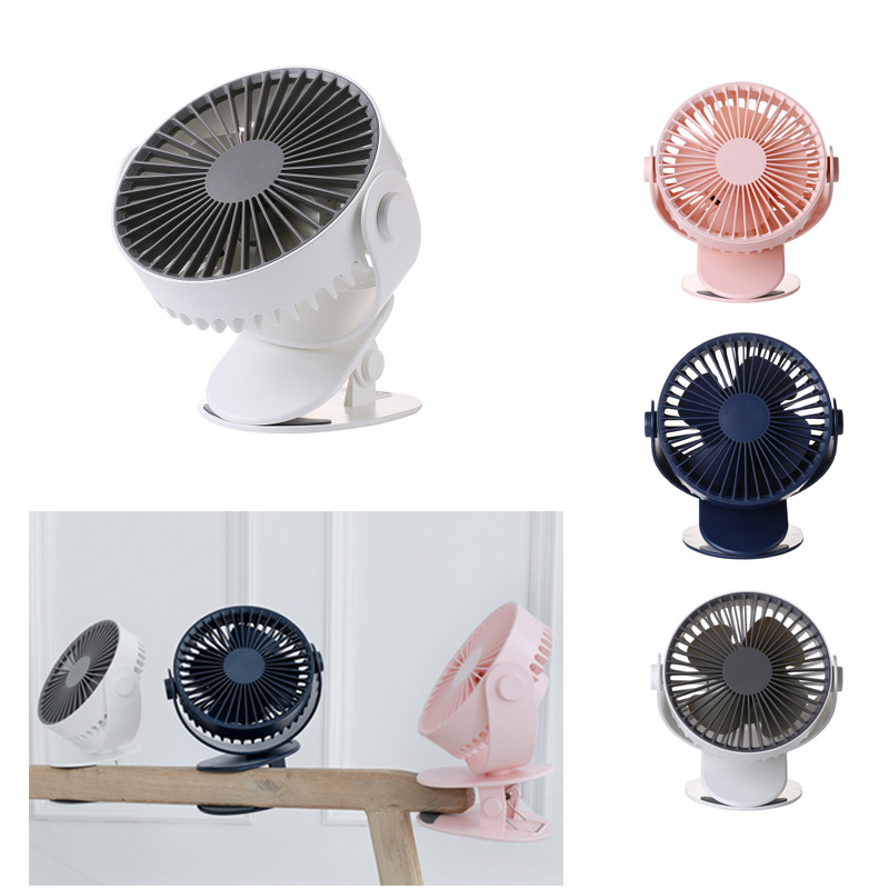 Mini USB Rechargeable Desk Clip Fans 2