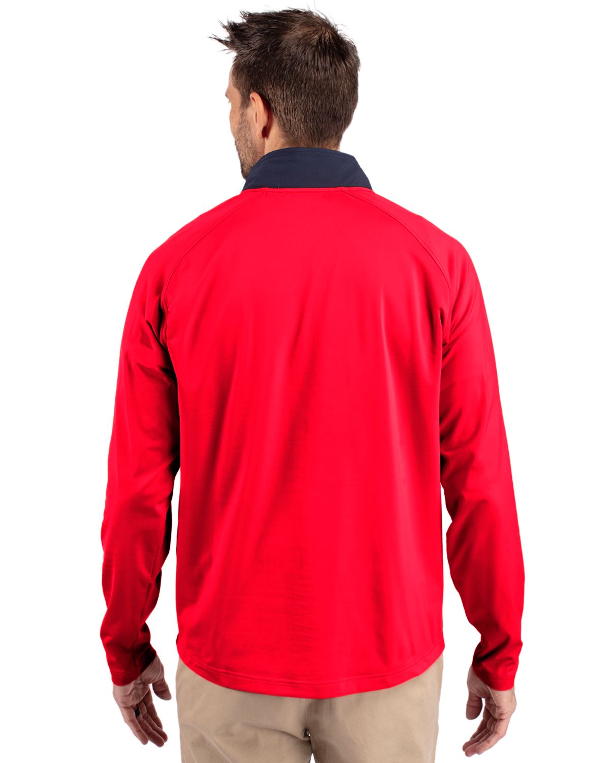 Cutter & Buck Adapt Eco Knit Hybrid Recycled Mens Quarter Zip 75