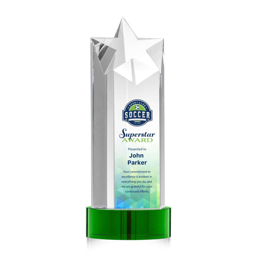 Berkeley VividPrint™ Award on Stanrich Base - Green 5