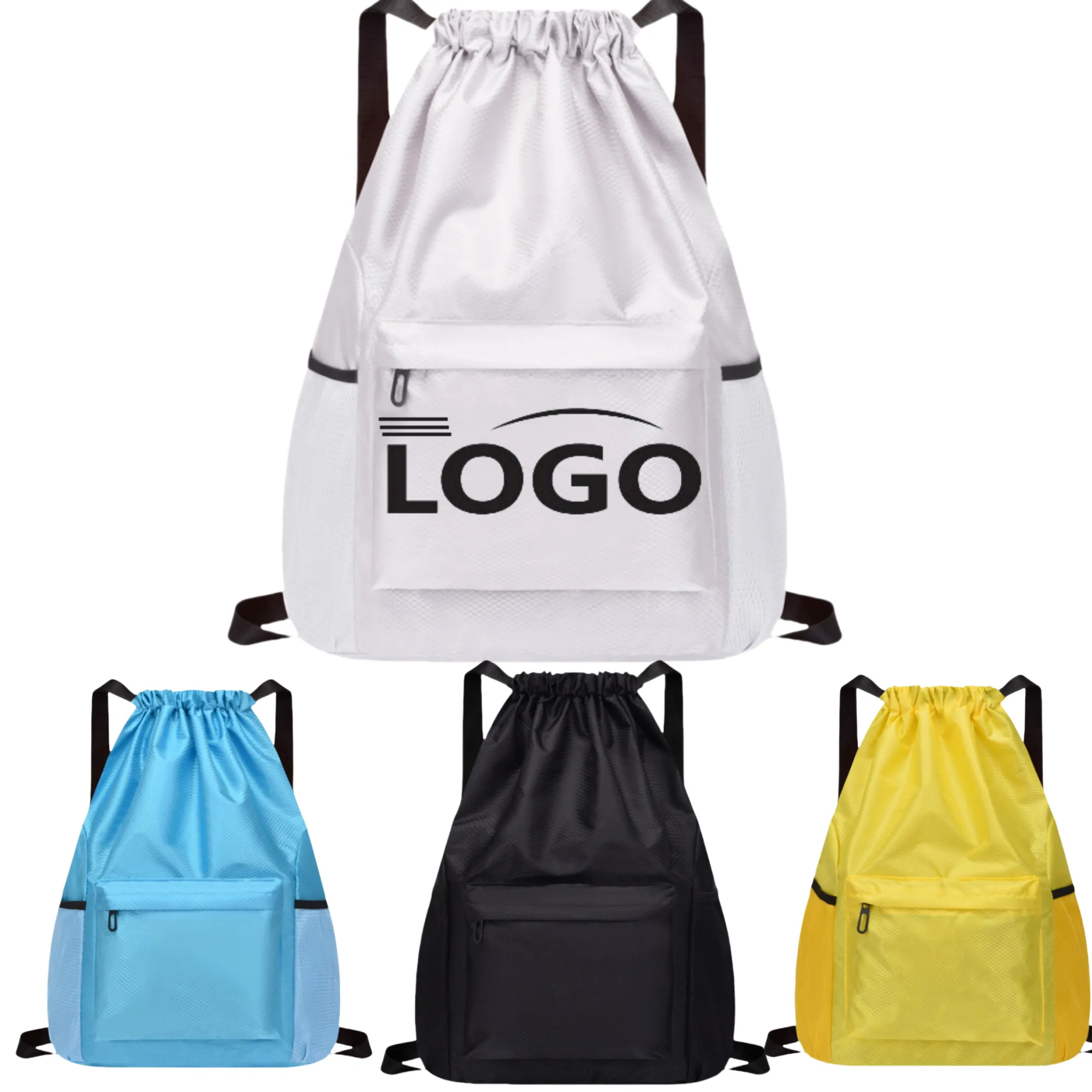 Oxford Cloth Waterproof Drawstring Shoulder Bag 3