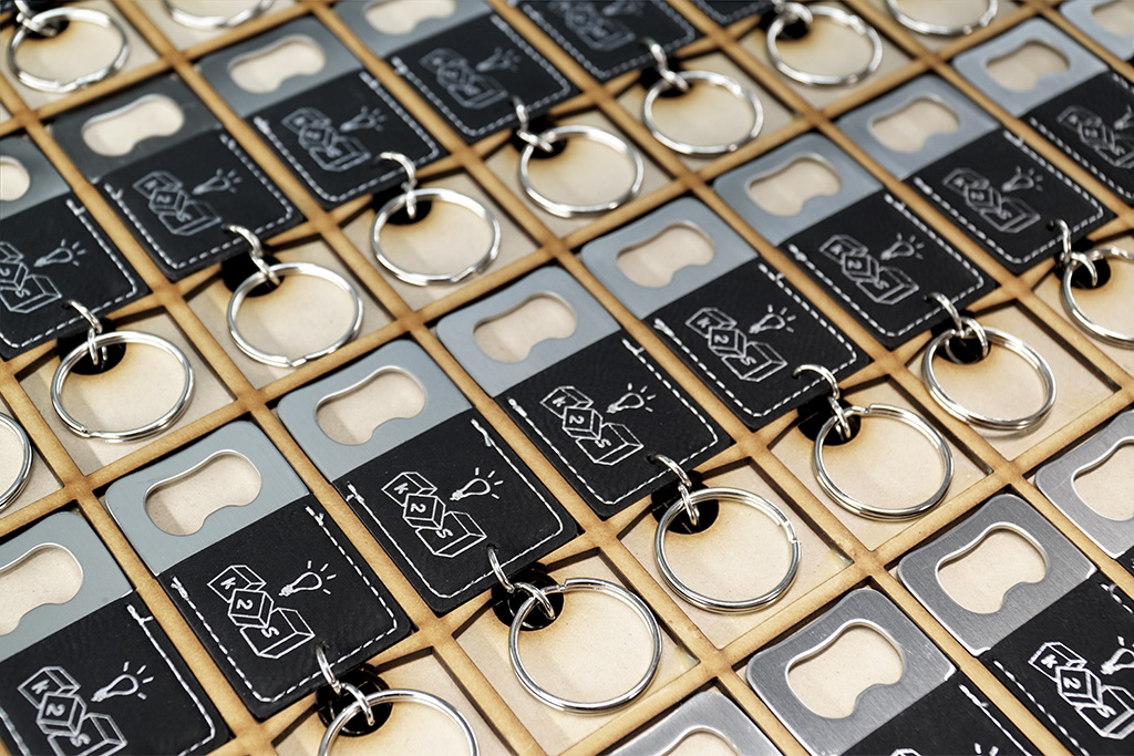 Leatherette Bottle Opener Keychain 5