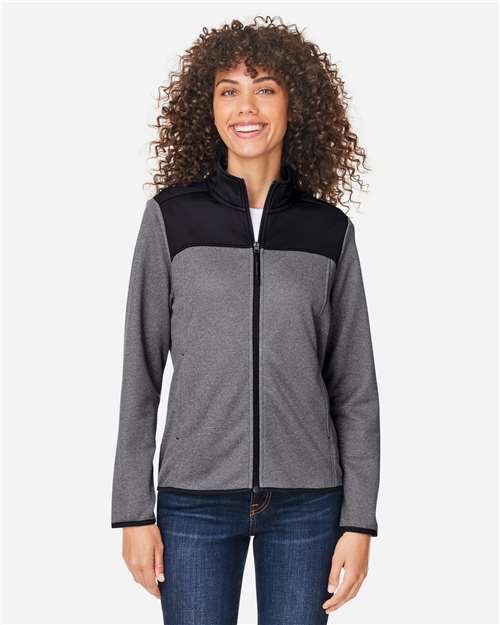 Women's Venture Heathered Stripe Hybrid Jacket - CE74W 16