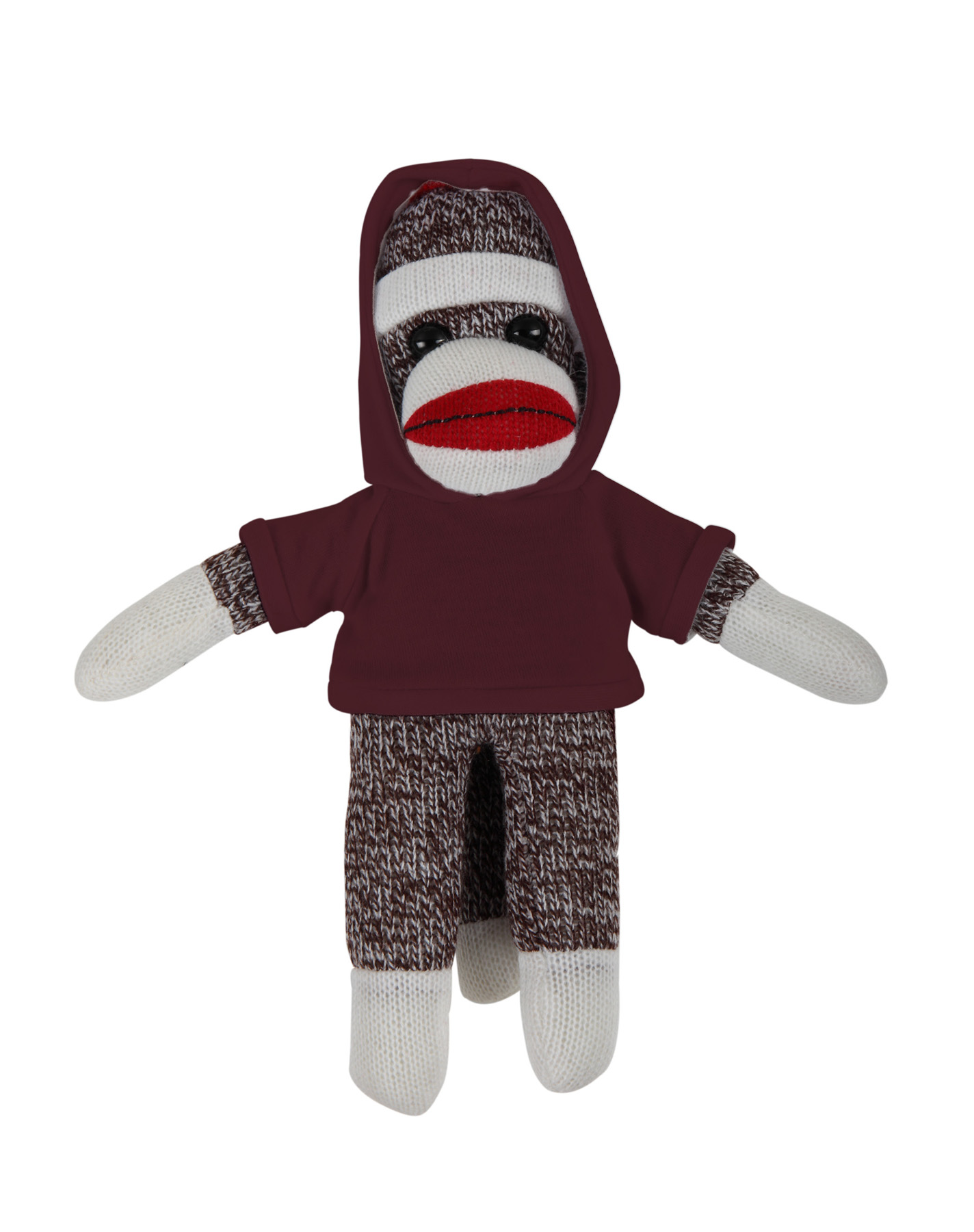 soft plush Original Sock Monkey with hoodie 10