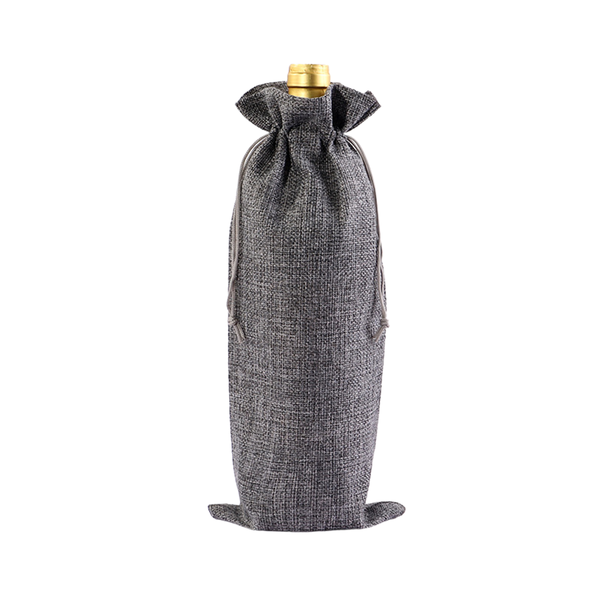 Drawstring Closure Burlap Wine Bag Champagne Gift Packaging Set 17