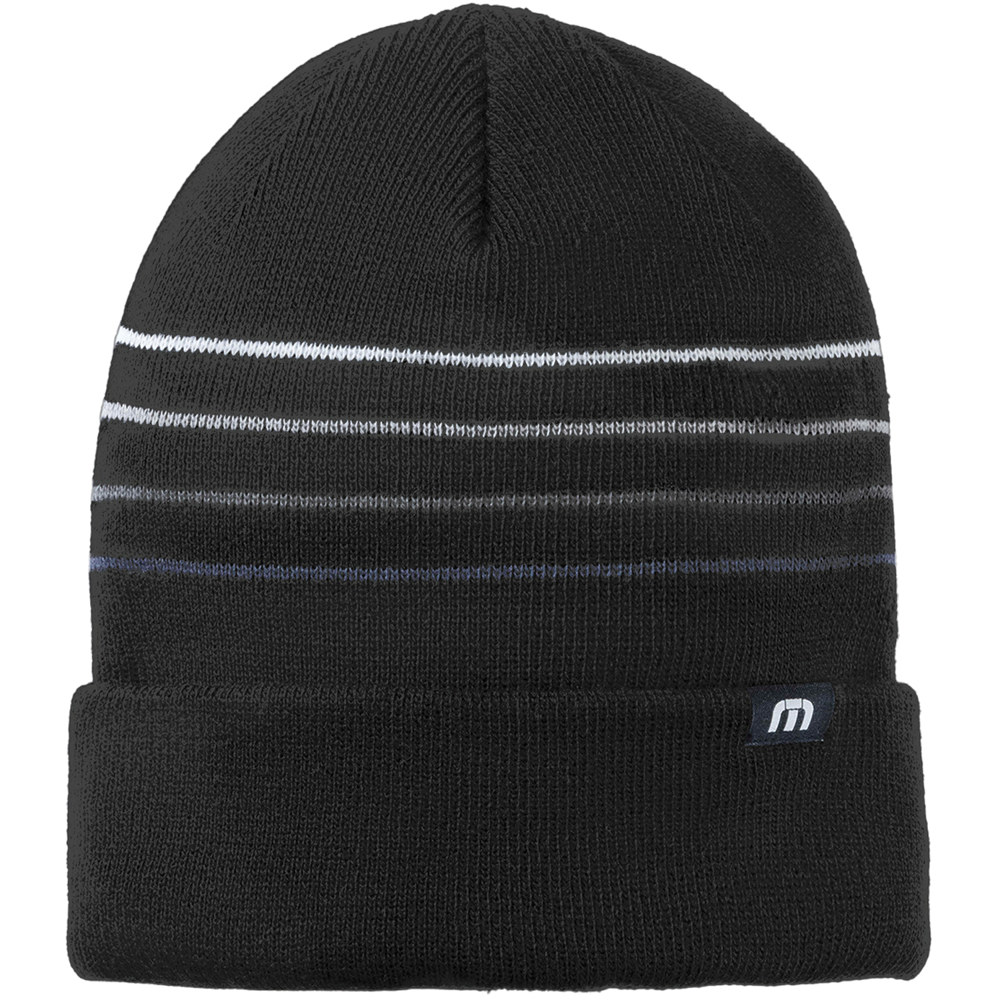 TravisMathew Striped Cuffed Beanie