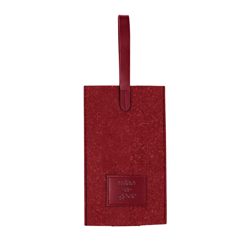 1-Bottle Felt Wine Tote 8