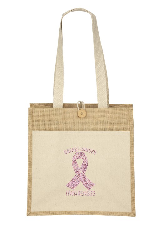 Izzy™- Jute Tote - Sparkle 1