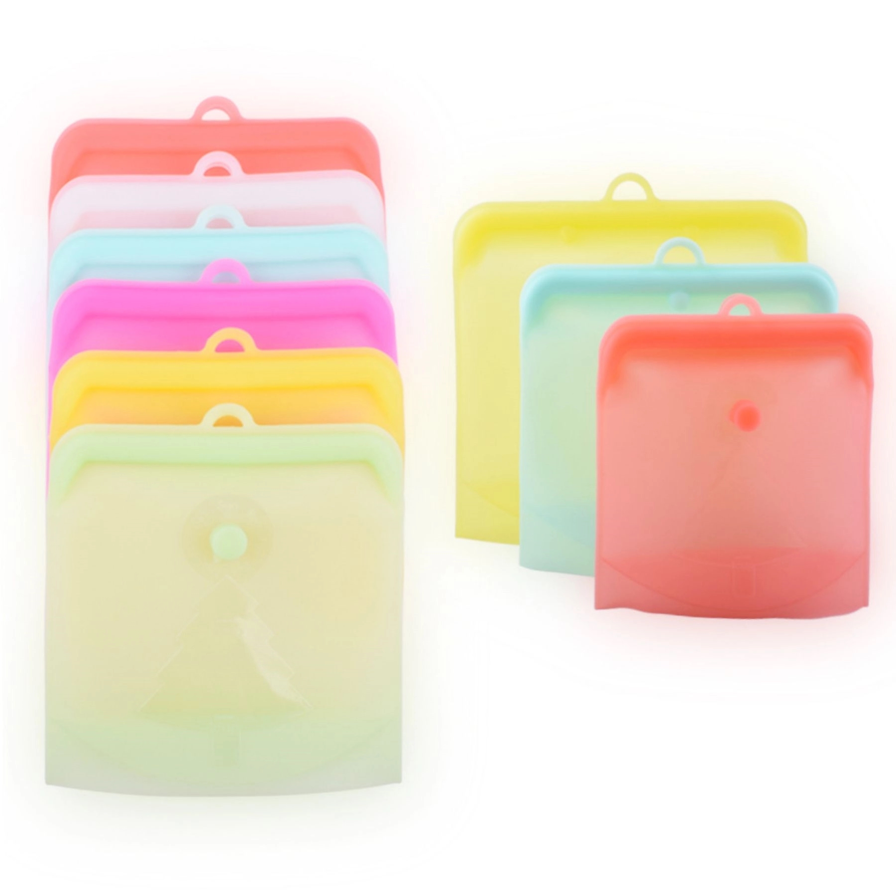 BPA Free Reusable Storage Bags Food Grade Silicone Gallon 8