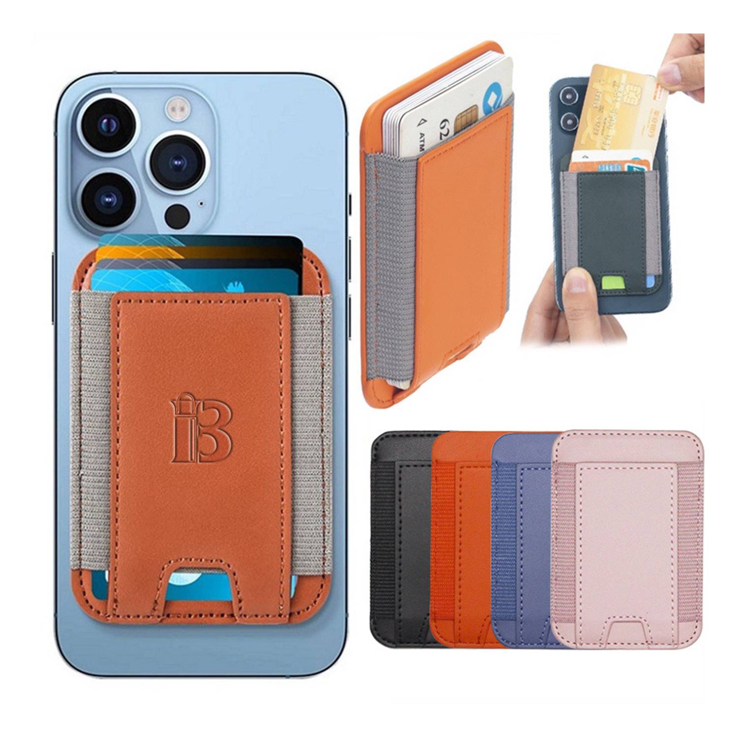 For IPhone 15/14/13/12 Magnetic PU Leather Wallet 2