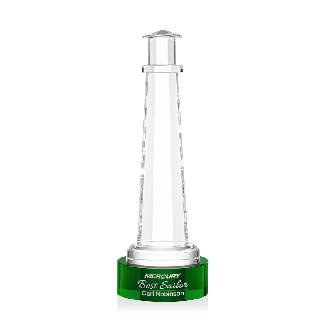Lighthouse Award on Stanrich Base - Green 9