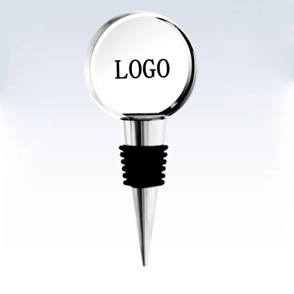 Round Crystal Wine Stoppers 4
