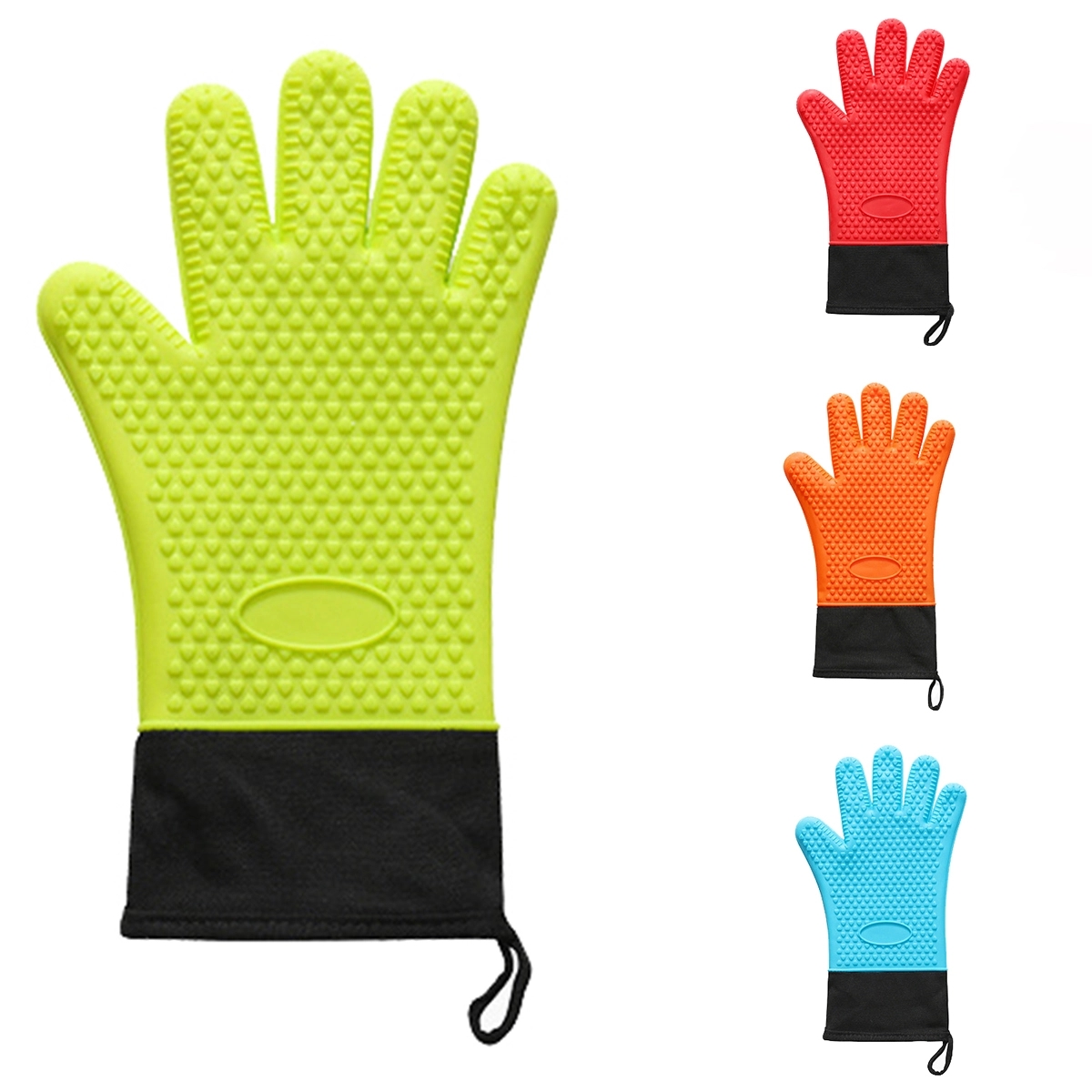 Heat Resistant Silicone Grilling Gloves 4