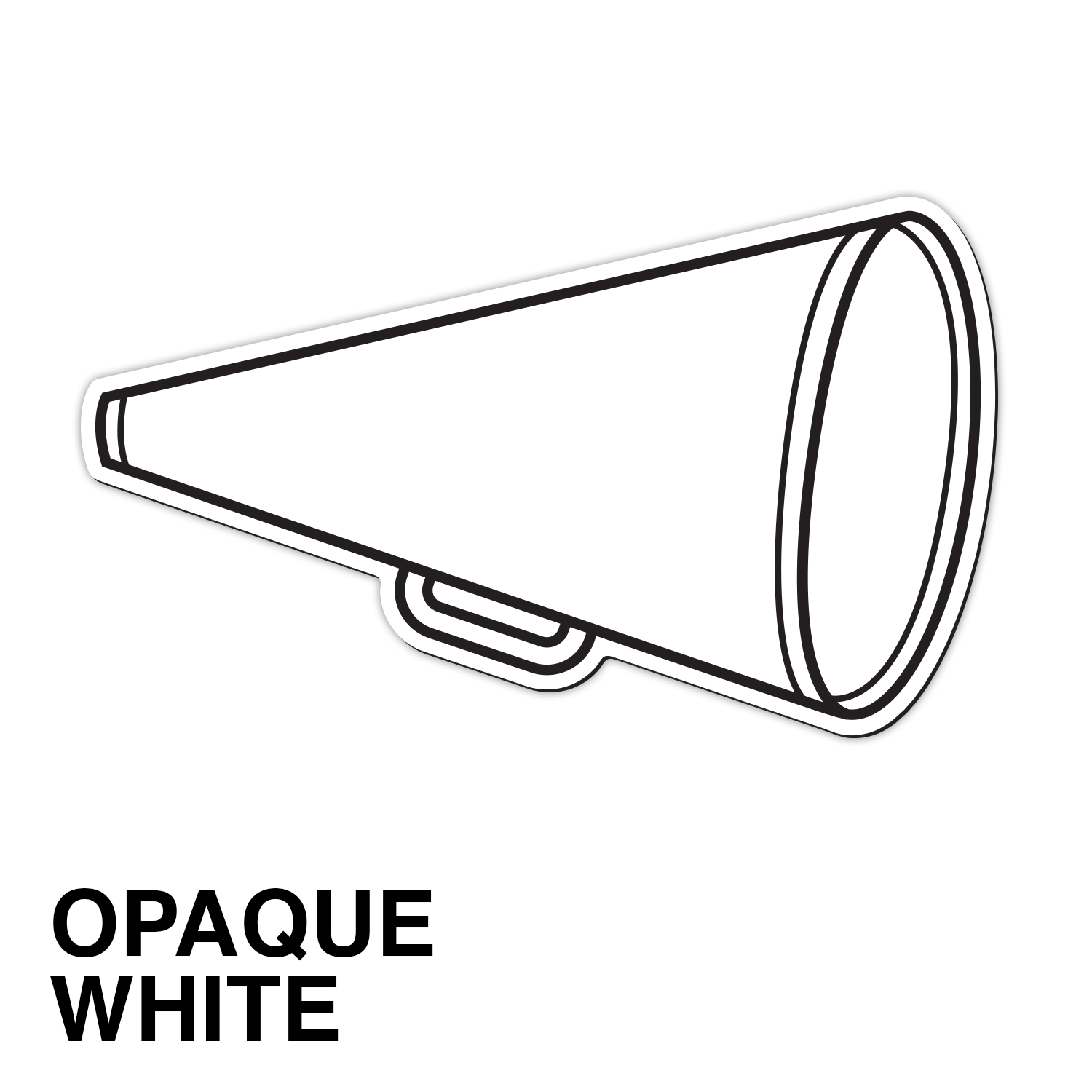 30 Mil Small Megaphone Car Magnet - Full Color 1