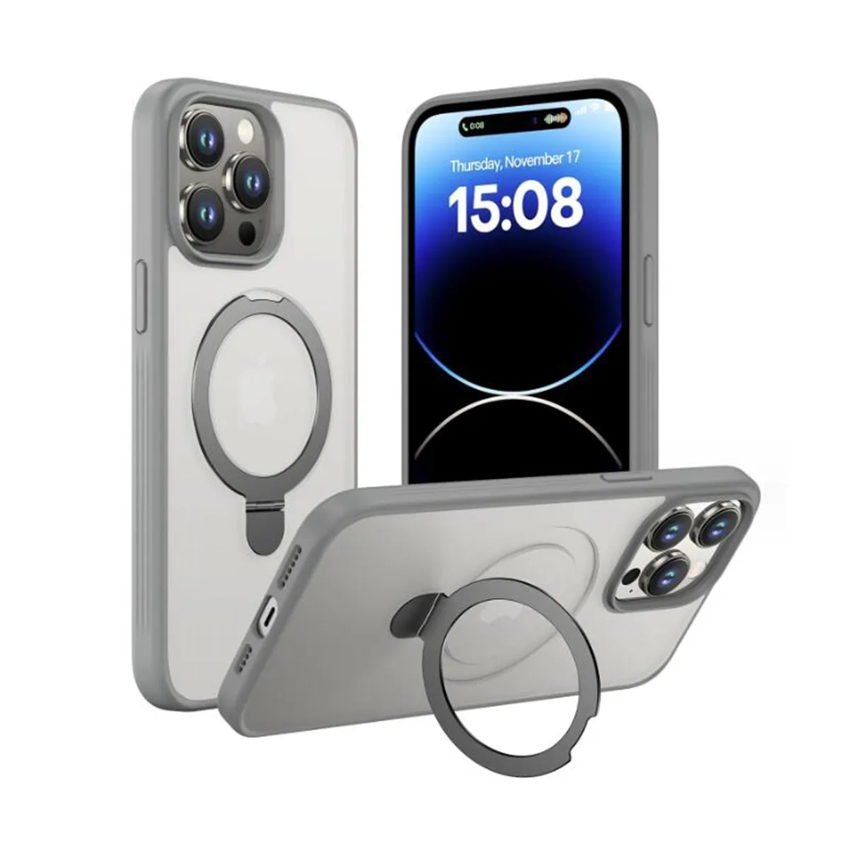 Magnetic iPhone 15 Pro Max Case with Stealthy Stand 8