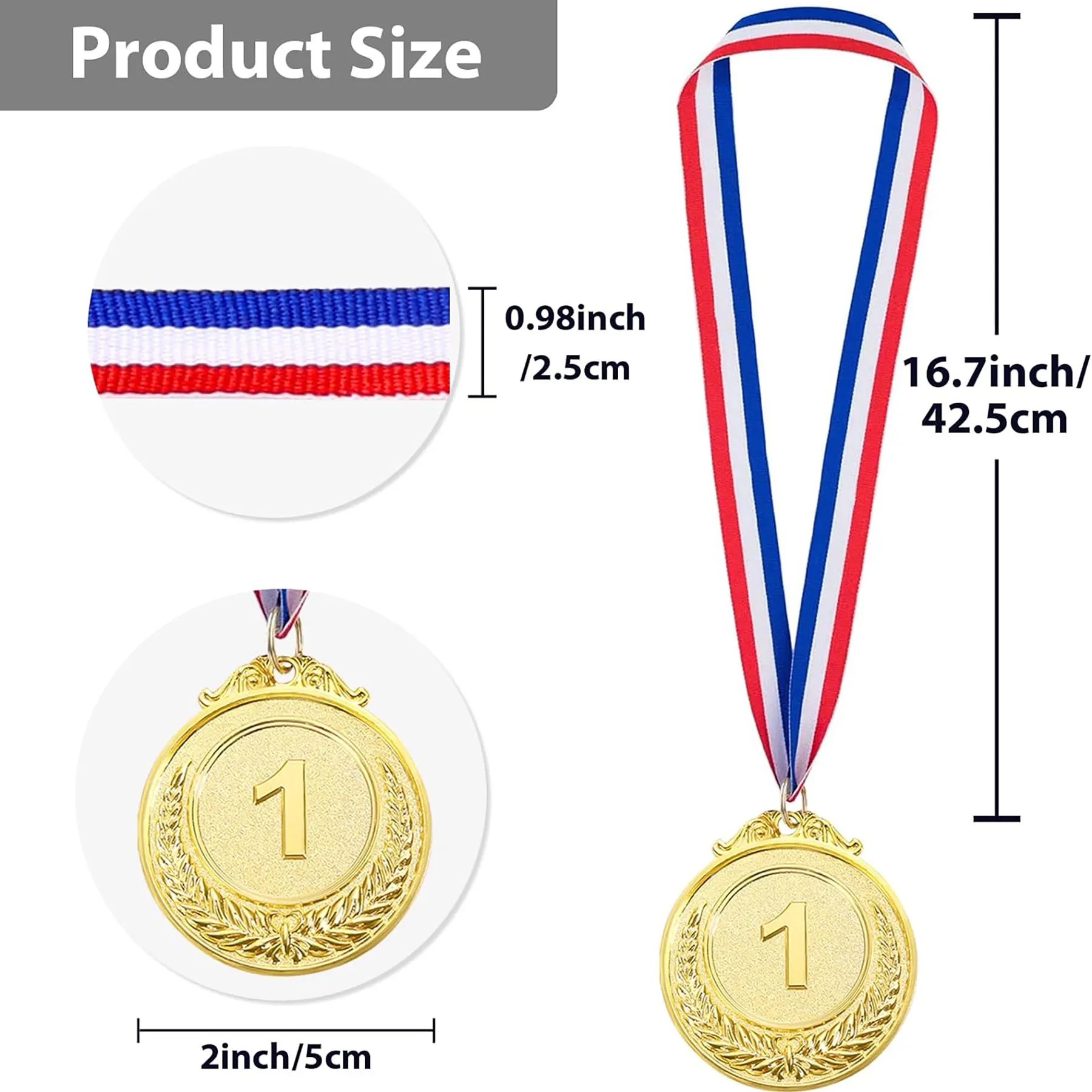 Gold Silver Bronze Award Medals 2