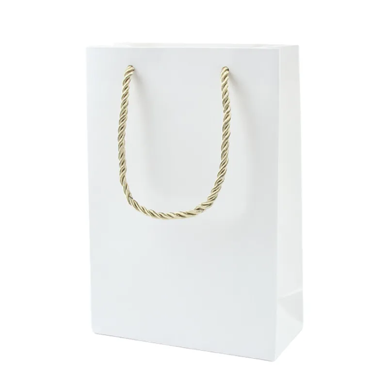 White Paper Gift Box with Logo Option 8