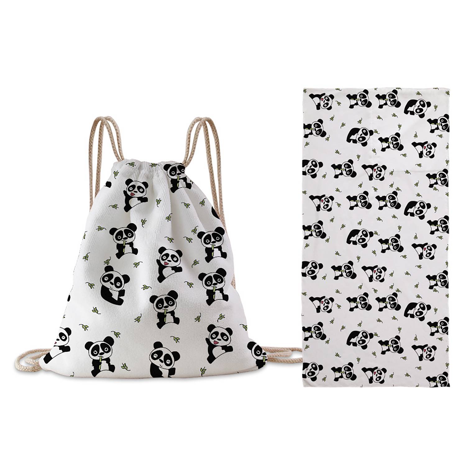 Folding Beach Towel w/ Drawstring Bag 14