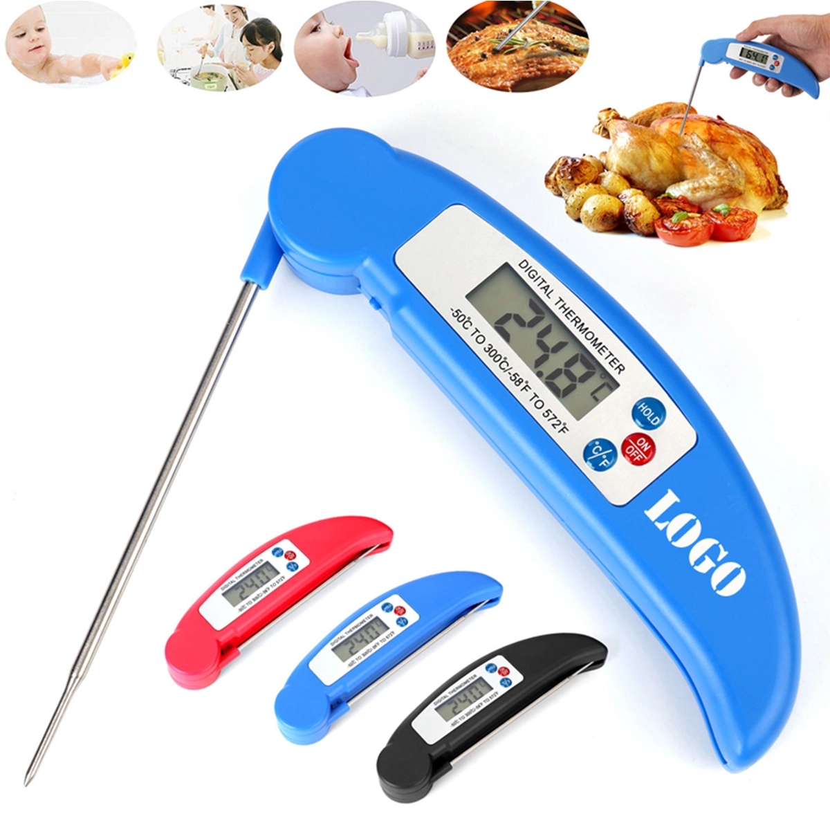 Instant read Digital Cooking Food Thermometer/ Long Probe 2