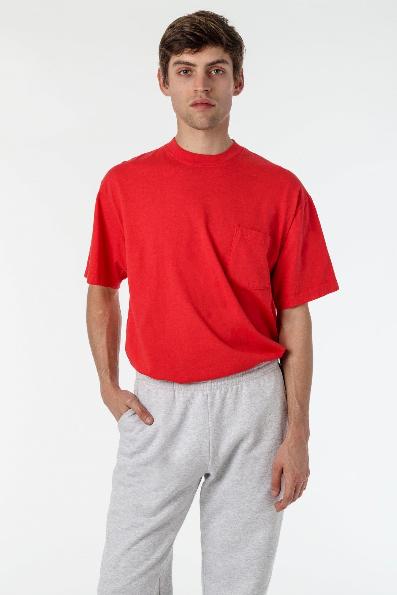 6.5 OZ S/S GARMENT DYE POCKET T-SHIRT 4