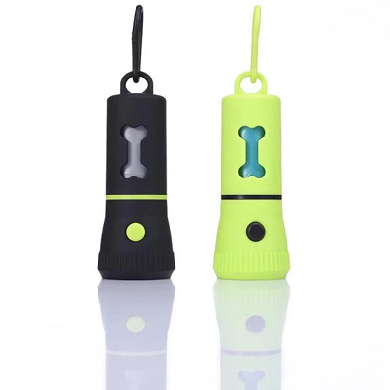 Pet Poop Bags Holder Dispenser with LED Flashlight 6