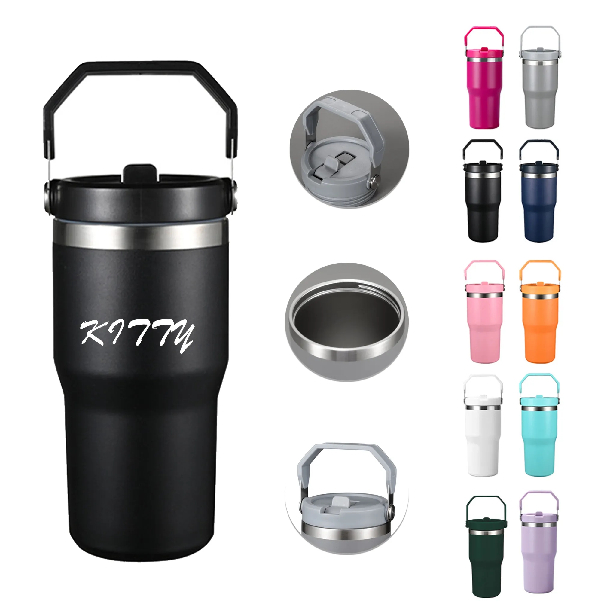 20Oz Tumbler With Handle And Straw Lid