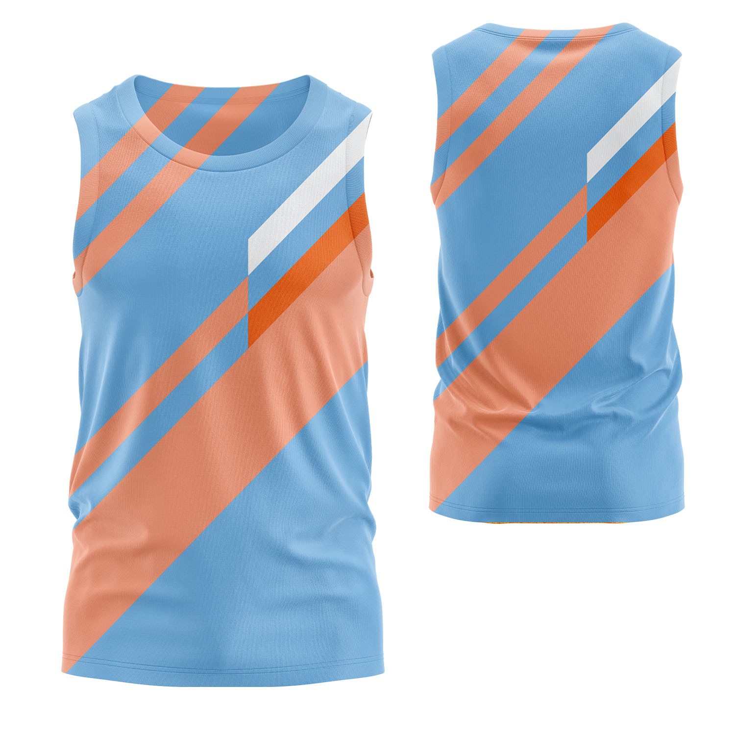 Unisex 125 GSM Woven Roving Performance Sublimation Tank Tops 5