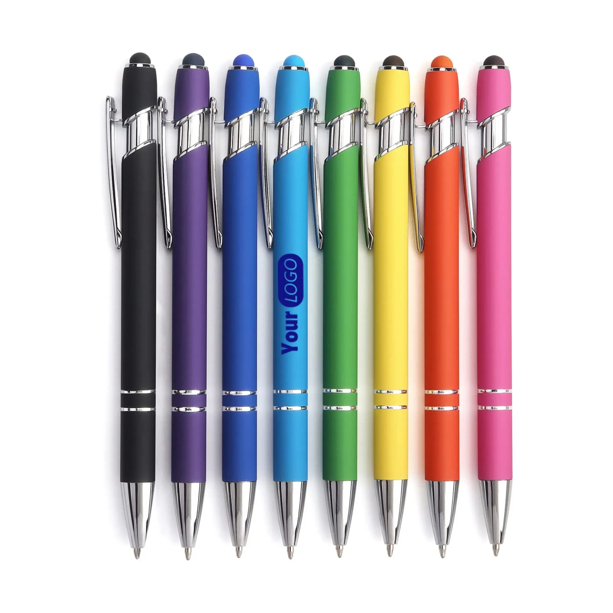 Retractable Ballpoint Pen with Stylus Tip 2