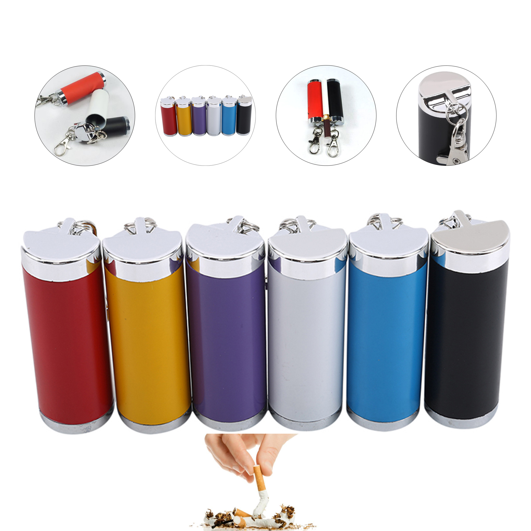 Portable Outside Keychain Ashtray 2