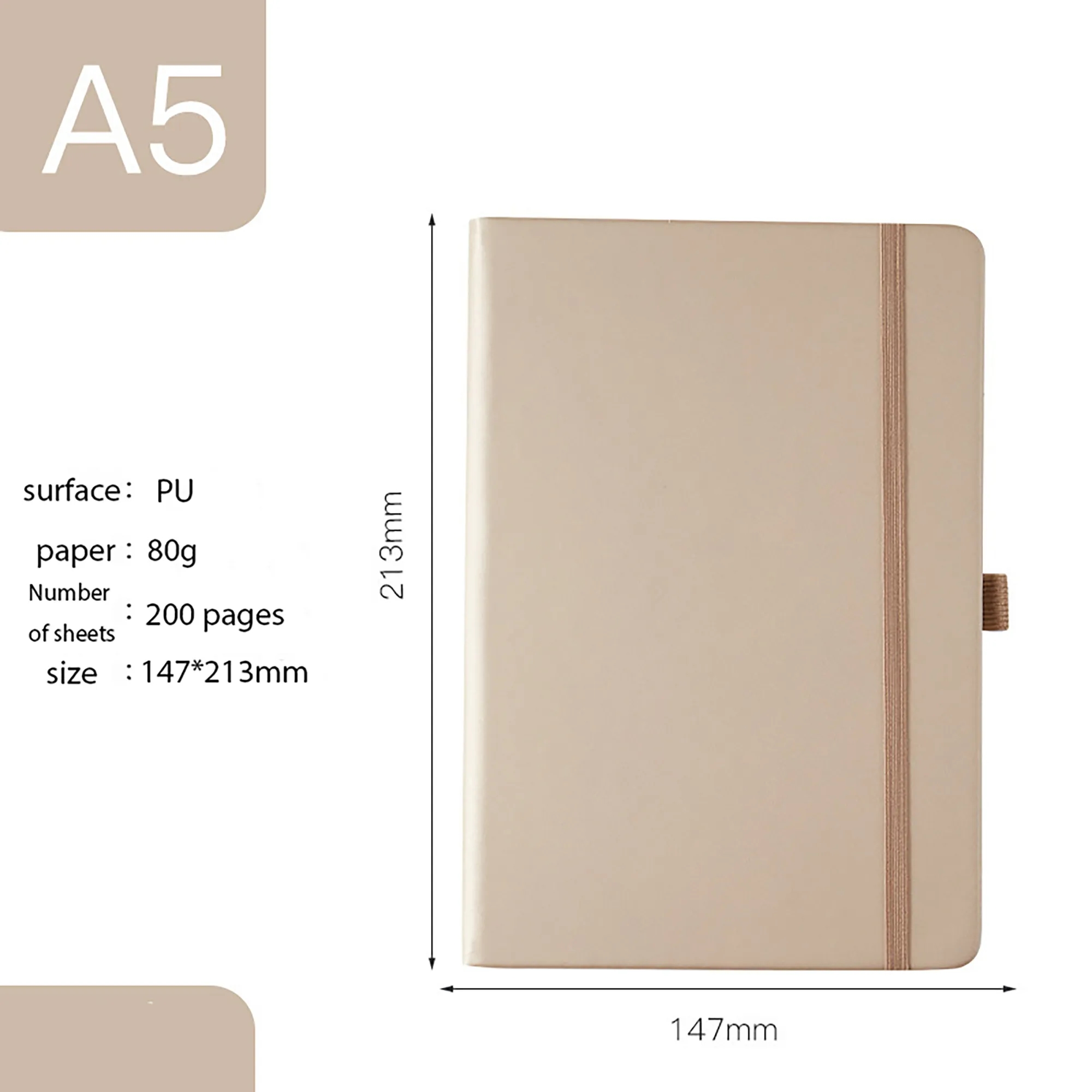 A5 Strap Notebook MOQ 50PCS 2