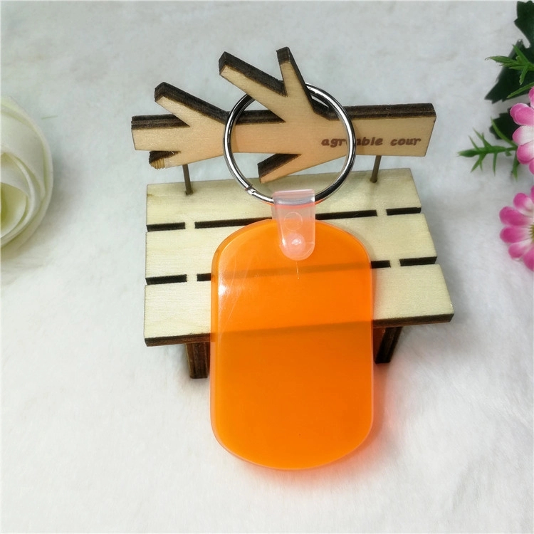 Oval Shape PVC Key Chain 4