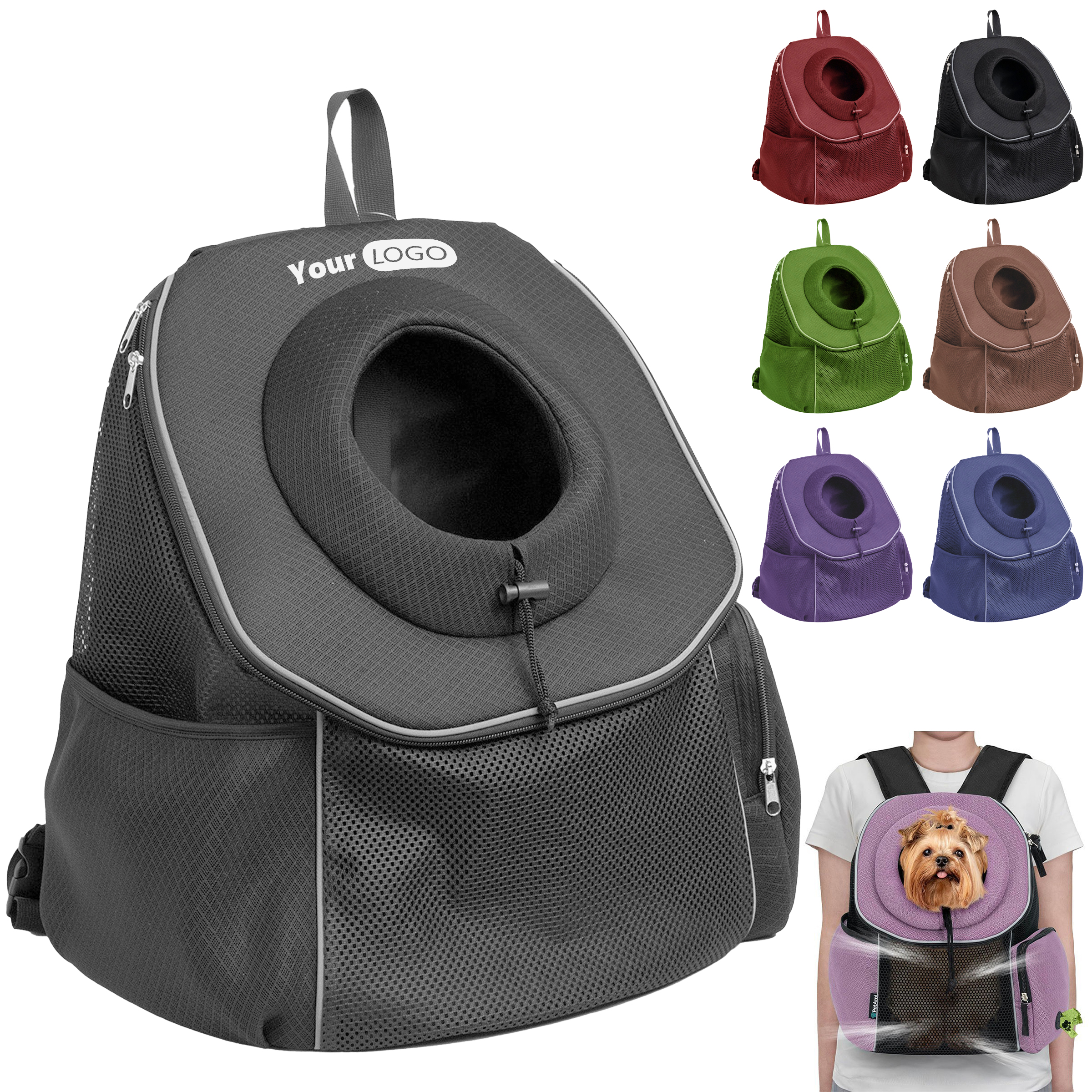 Oxford Can Expose Backpack Pet Bag 9