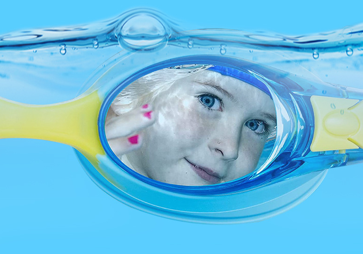 HD children's swimming goggles 1