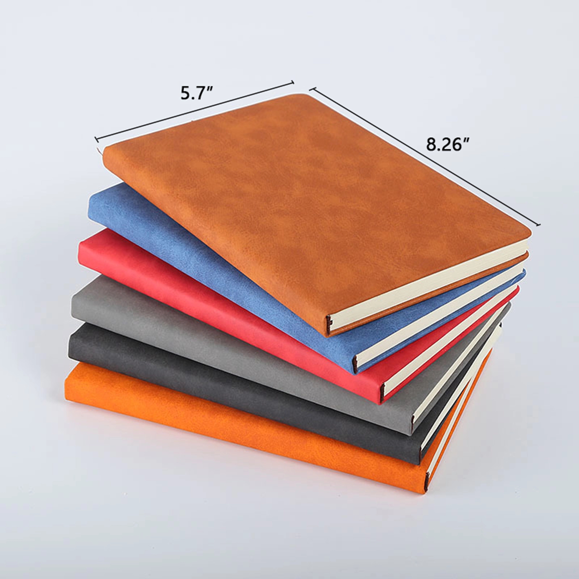 A5 Soft Leather Notebook Blank Paper 2