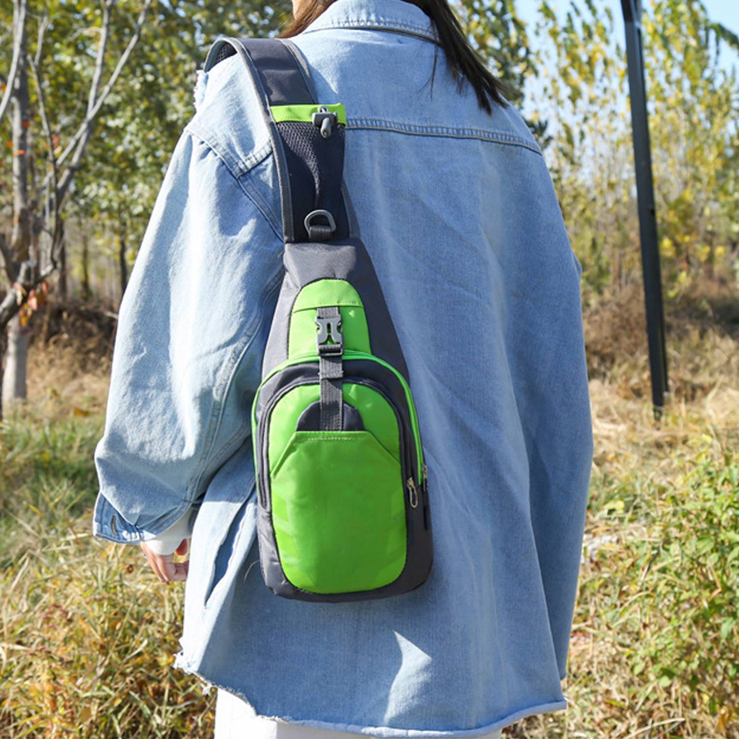 Multi Functional Leisure Sports Splash Proof Men's Chest Bag 5