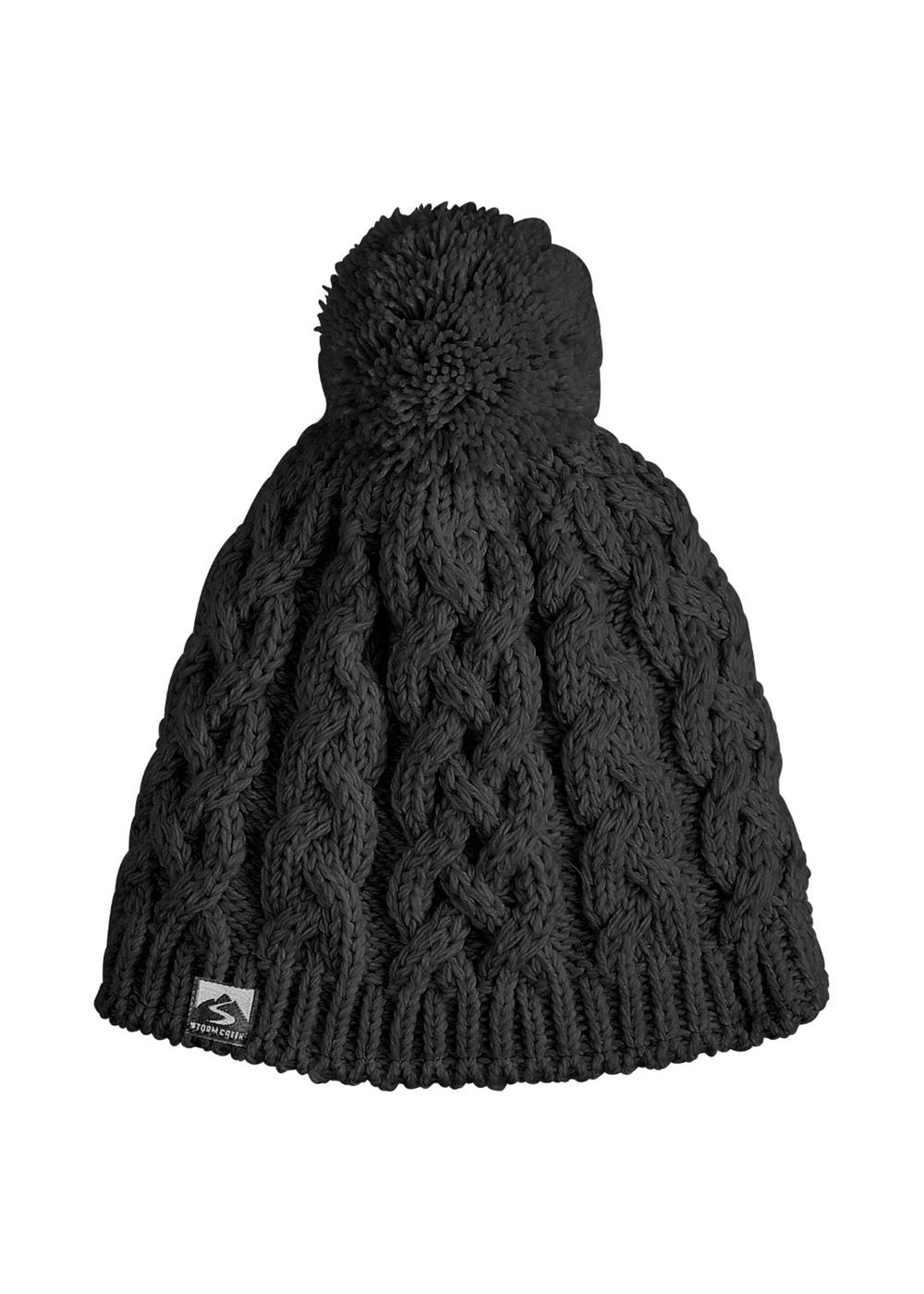 Storm Creek Women's Freeze Baby Fleece-Lined Cable Knit Pom Hat