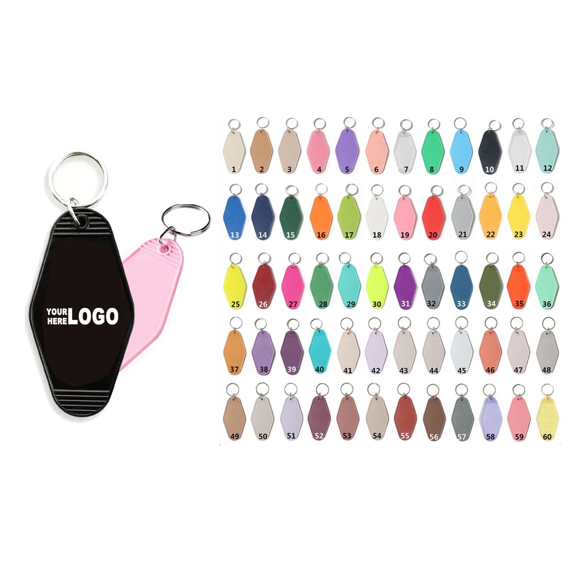 Durable Customizable Plastic Key Chain 1