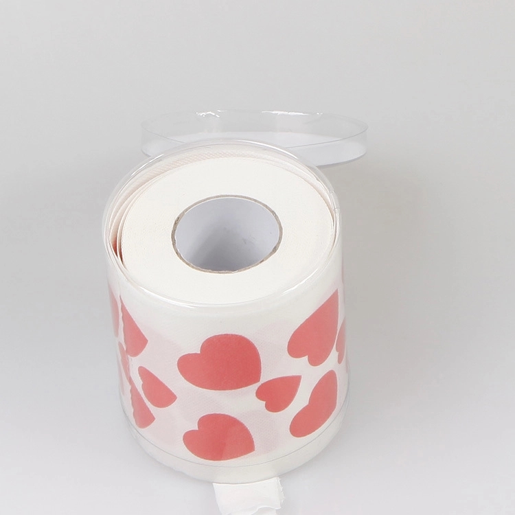 Custom Heart Printed Toilet Paper 3