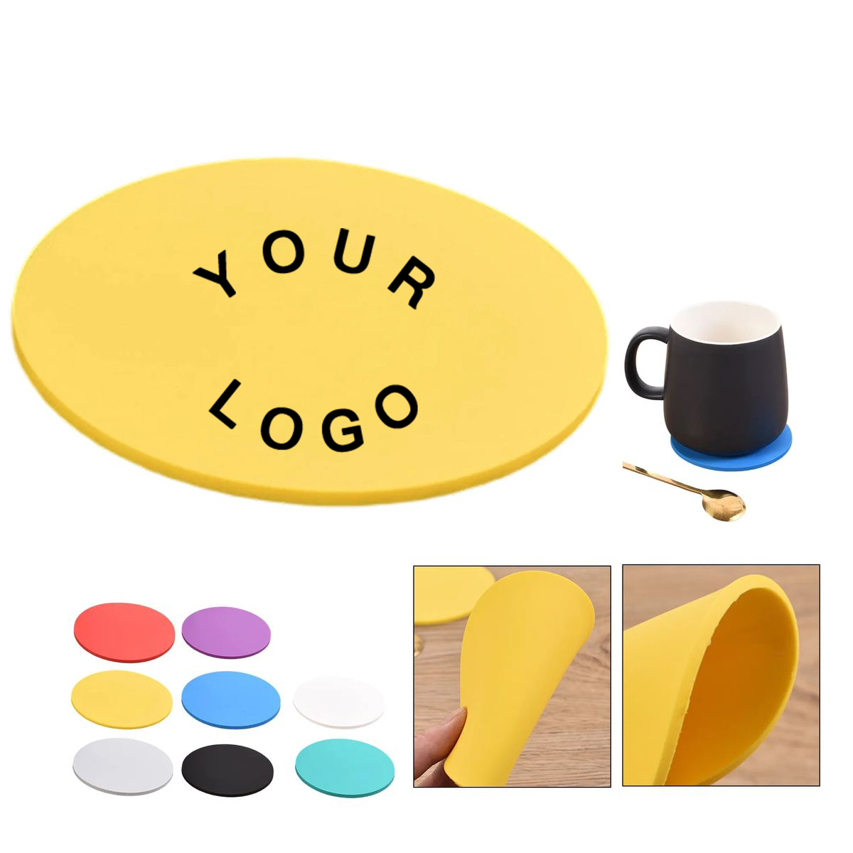 Ceramic Drink Coaster Round Design 2