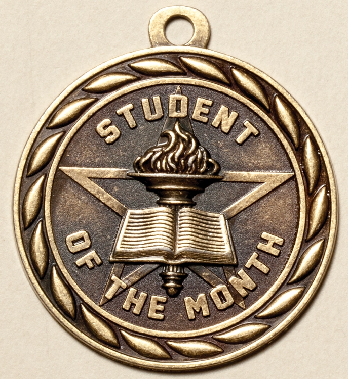 Student of the Month Medal, 2" 2