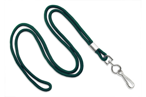 1/8" Blank Lanyard w/Swivel Hook (Forest Green) 1