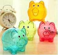 Translucent Piggy Coin Bank 2